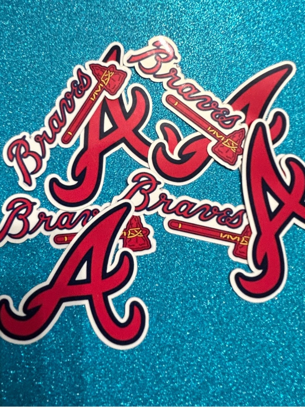Atlanta Braves Red A Logo Sticker Pack